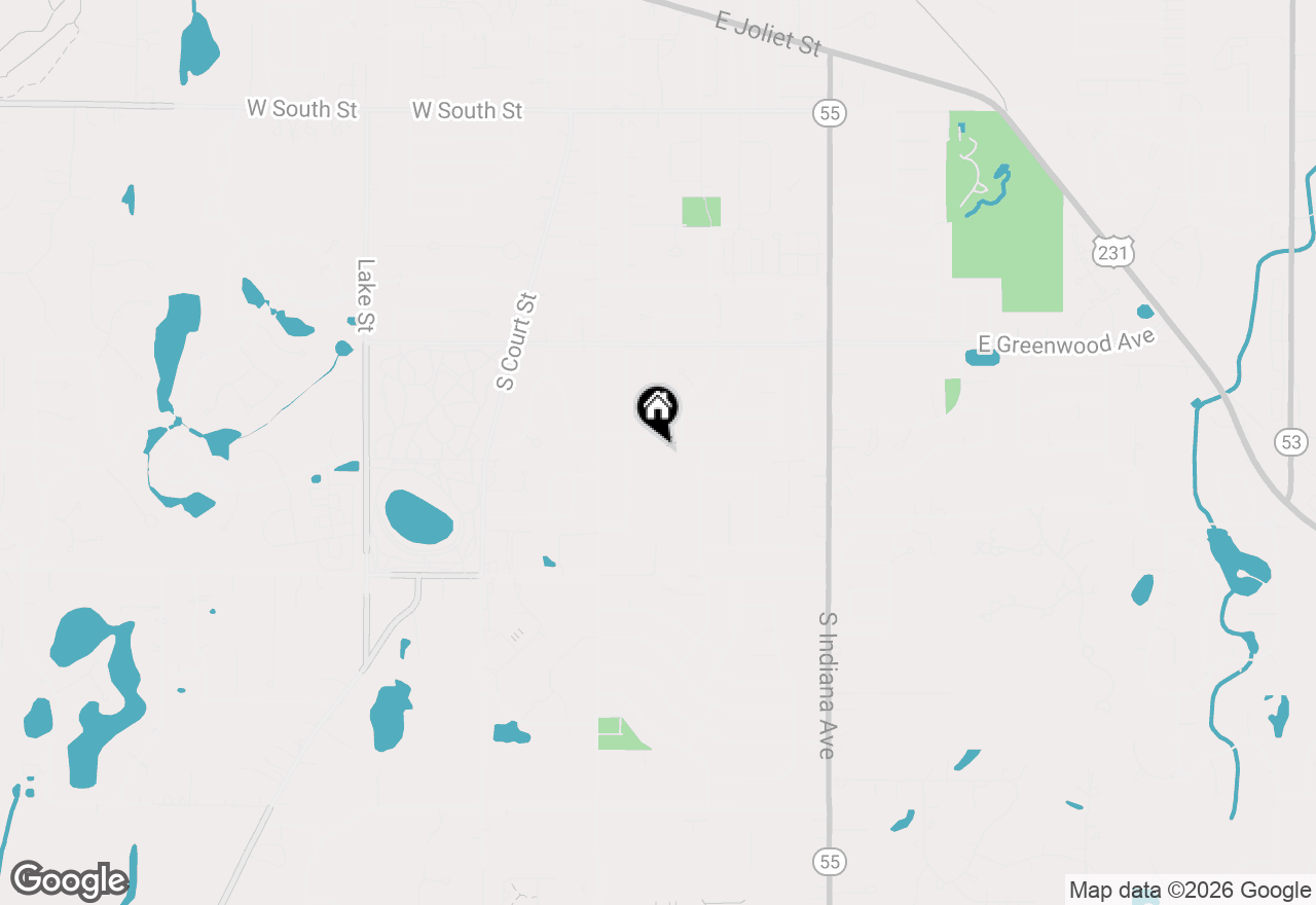 Map of 221 E Elizabeth Drive, Crown Point, IN 46307