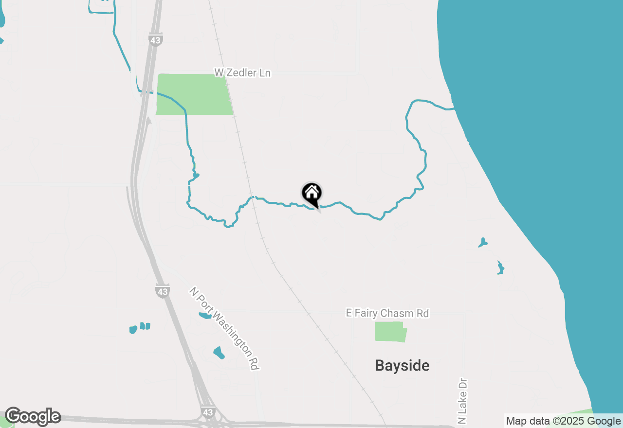 Map of 9479 N Fairway Cir, Bayside, WI 53217