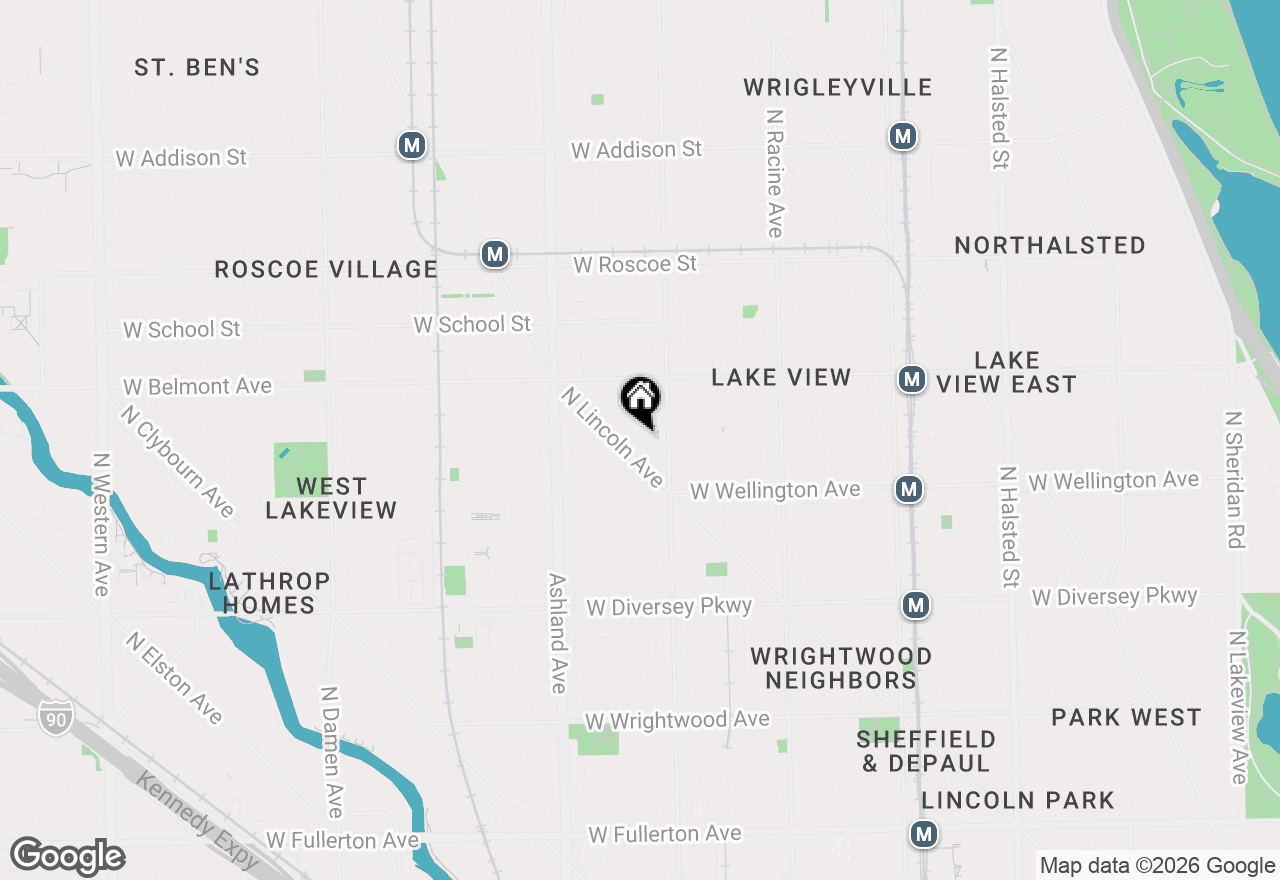 Map of 1429 W Barry Avenue #1, Chicago, IL 60657