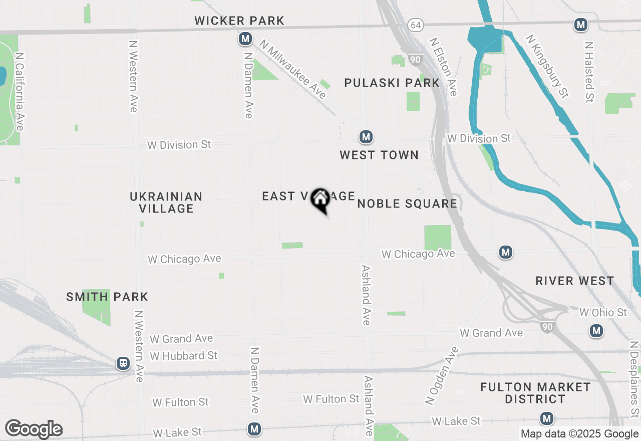 Map of 878 N Hermitage Avenue #1, Chicago, IL 60622