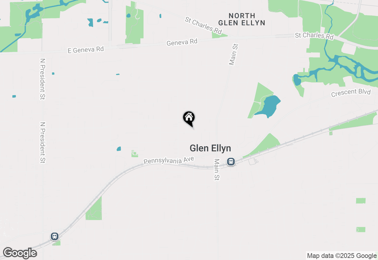 Map of 444 Cottage Avenue, Glen Ellyn, IL 60137