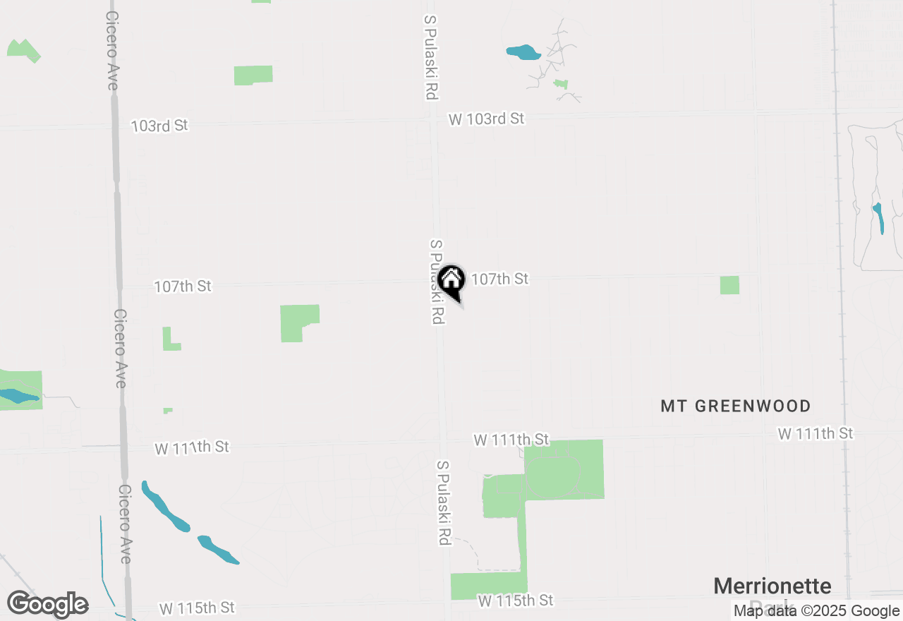 Map of 10741 S Pulaski Road #1C, Chicago, IL 60655