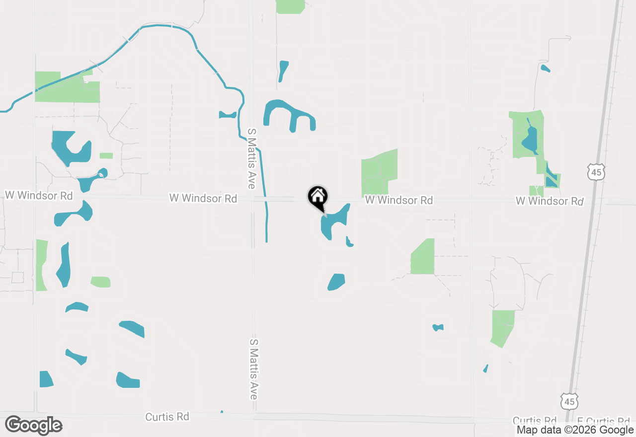 Map of 2508 Windward Boulevard, Champaign, IL 61821