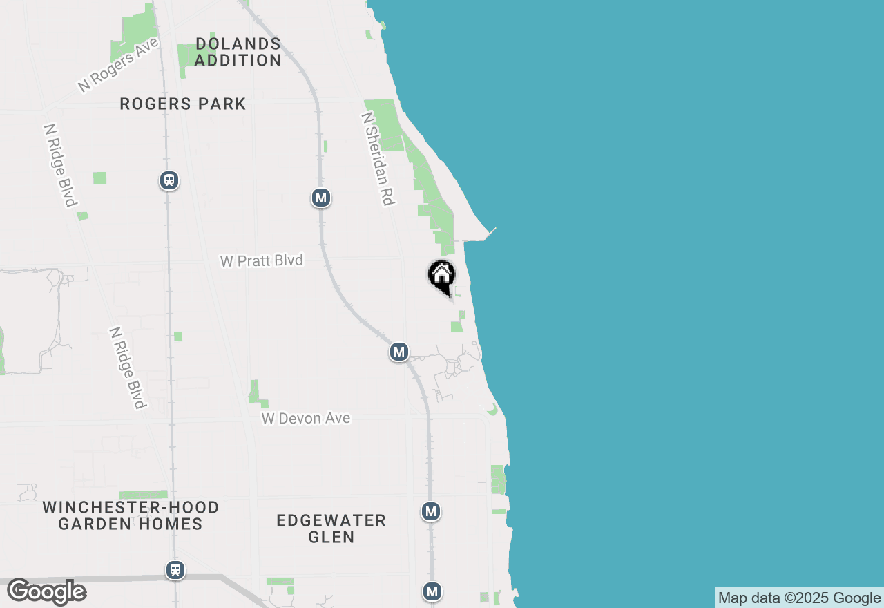 Map of 1063 W North Shore Avenue #3, Chicago, IL 60626