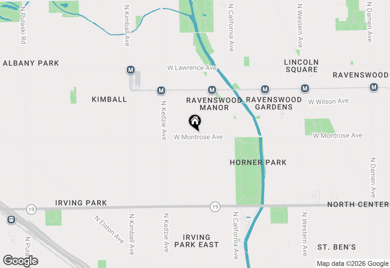 Map of 3014 W Montrose Avenue #3W, Chicago, IL 60618