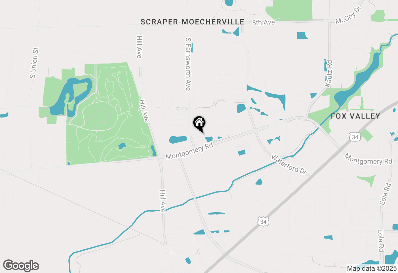 Map of 1121 Symphony Drive, Aurora, IL 60504