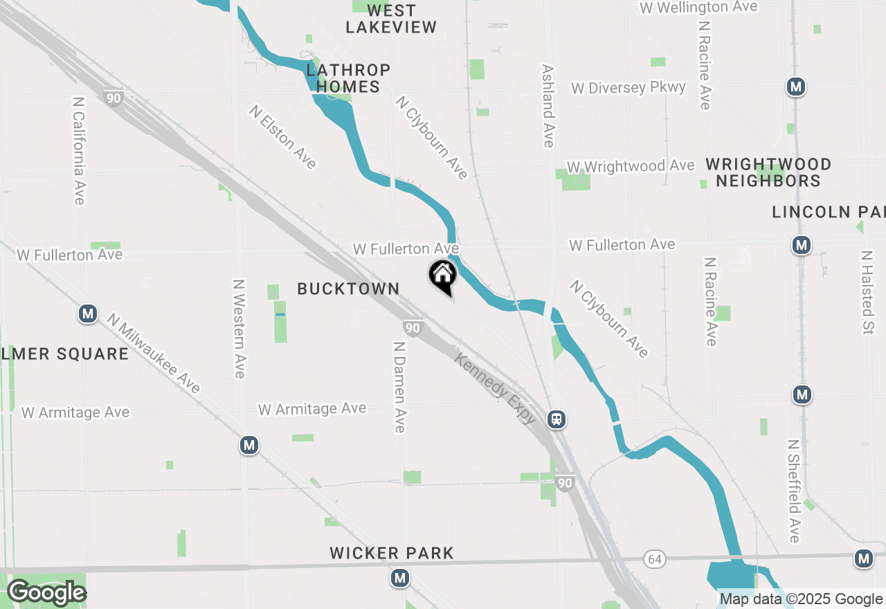 Map of 2243 N Lister Avenue #201, Chicago, IL 60614