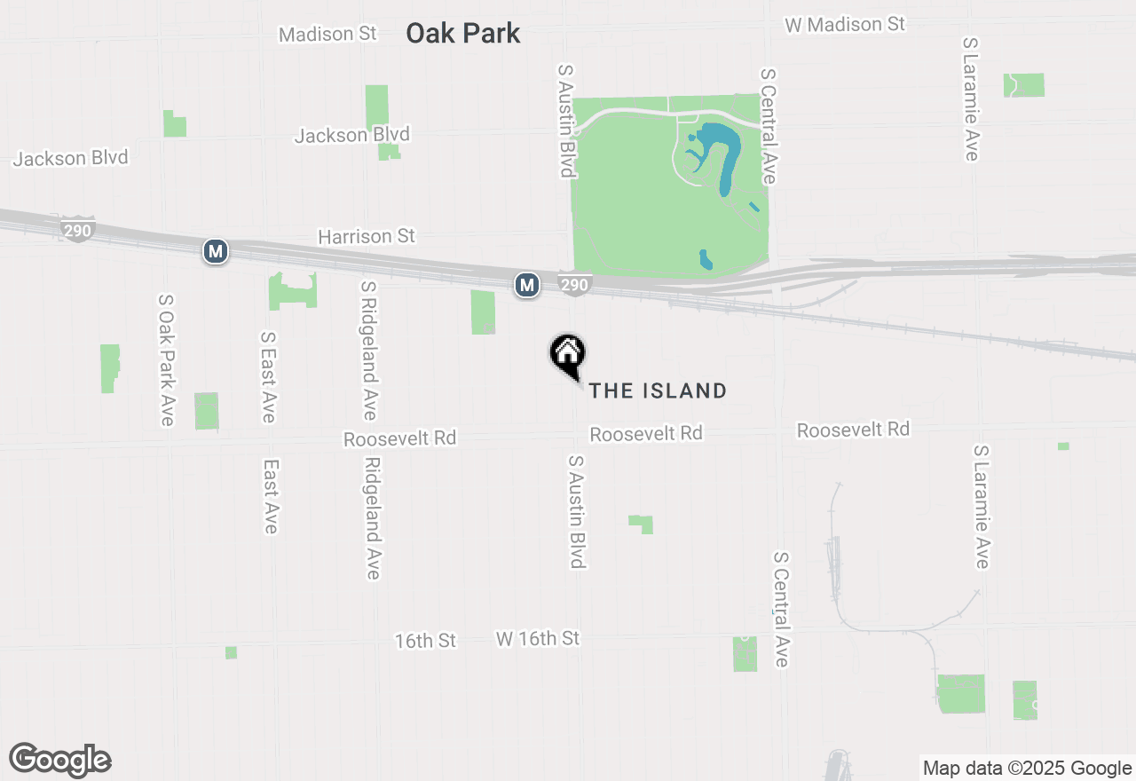 Map of 1026 S Austin Boulevard, Oak Park, IL 60304