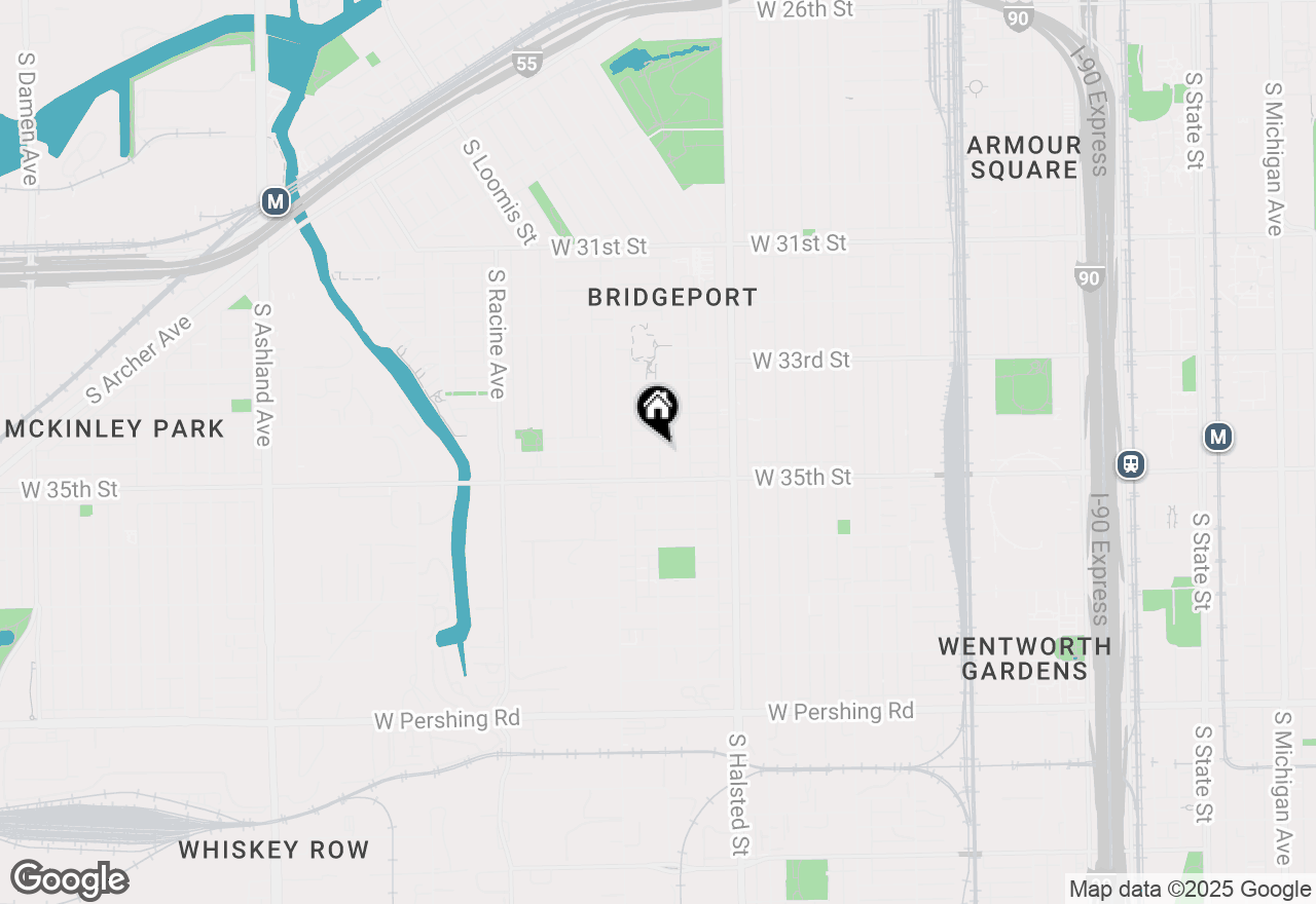 Map of 917 W 34th Place, Chicago, IL 60608