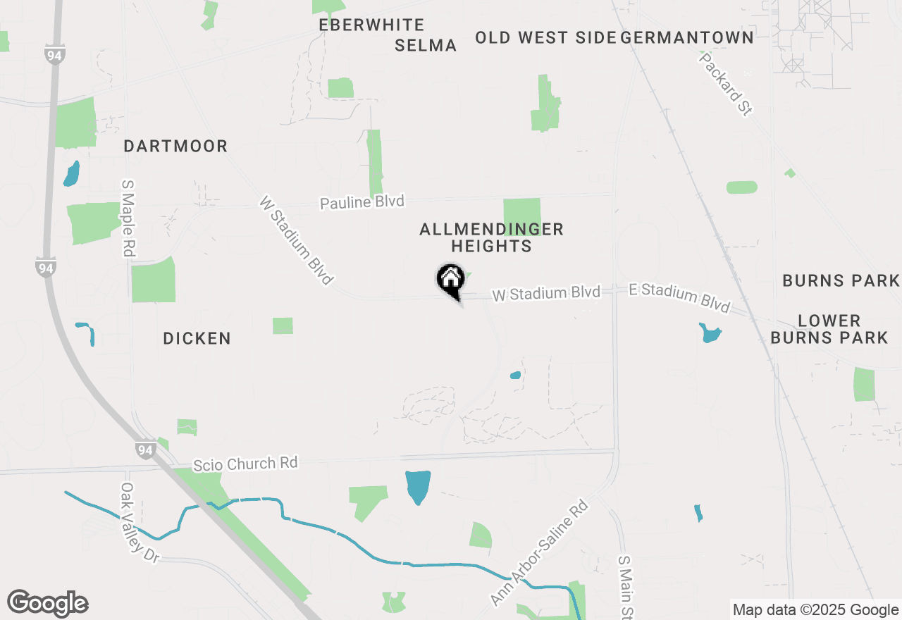 Map of 1435 Woodland Drive, Ann Arbor, MI 48103