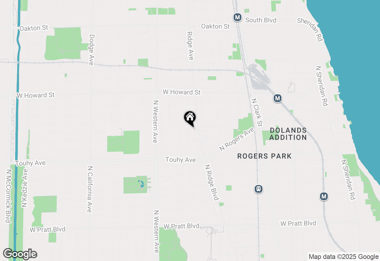 Map of 7348 N Ridge Boulevard #15C, Chicago, IL 60645