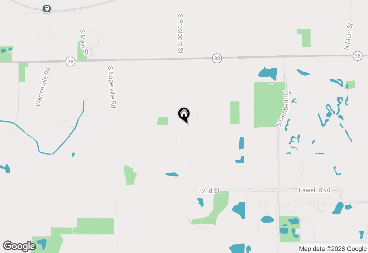 Map of 1025 Loughborough Court, Wheaton, IL 60189