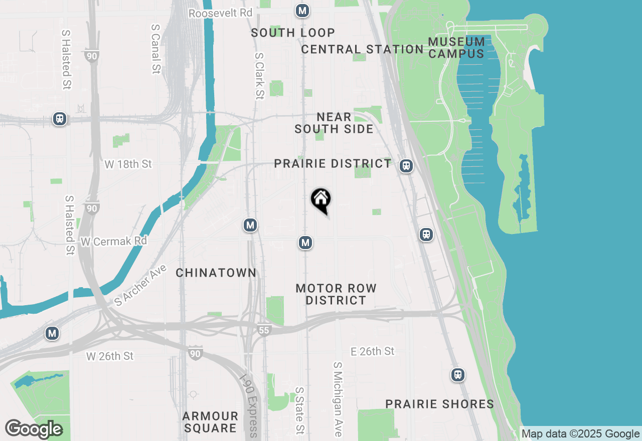 Map of 2101 S Wabash Avenue #206, Chicago, IL 60616
