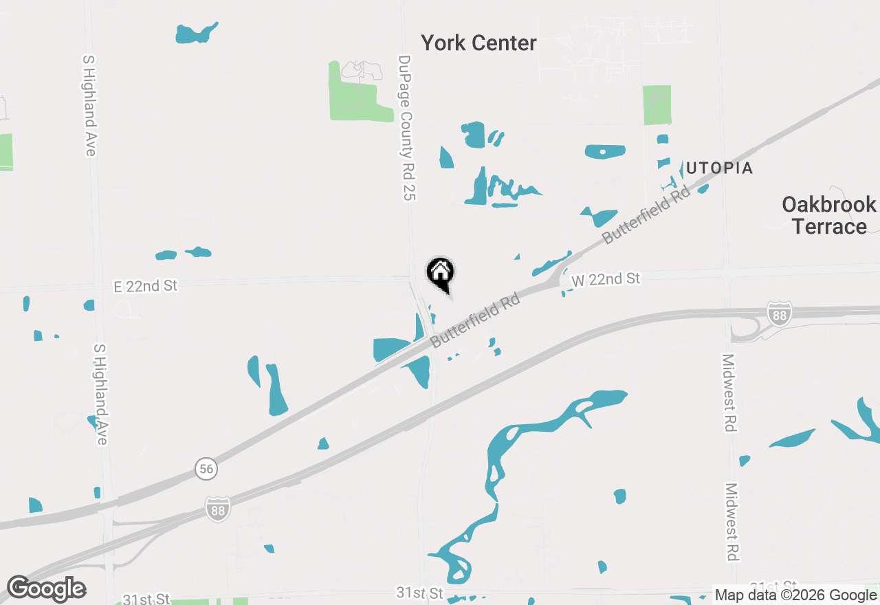 Map of 23 N Tower Road, Oak Brook, IL 60523