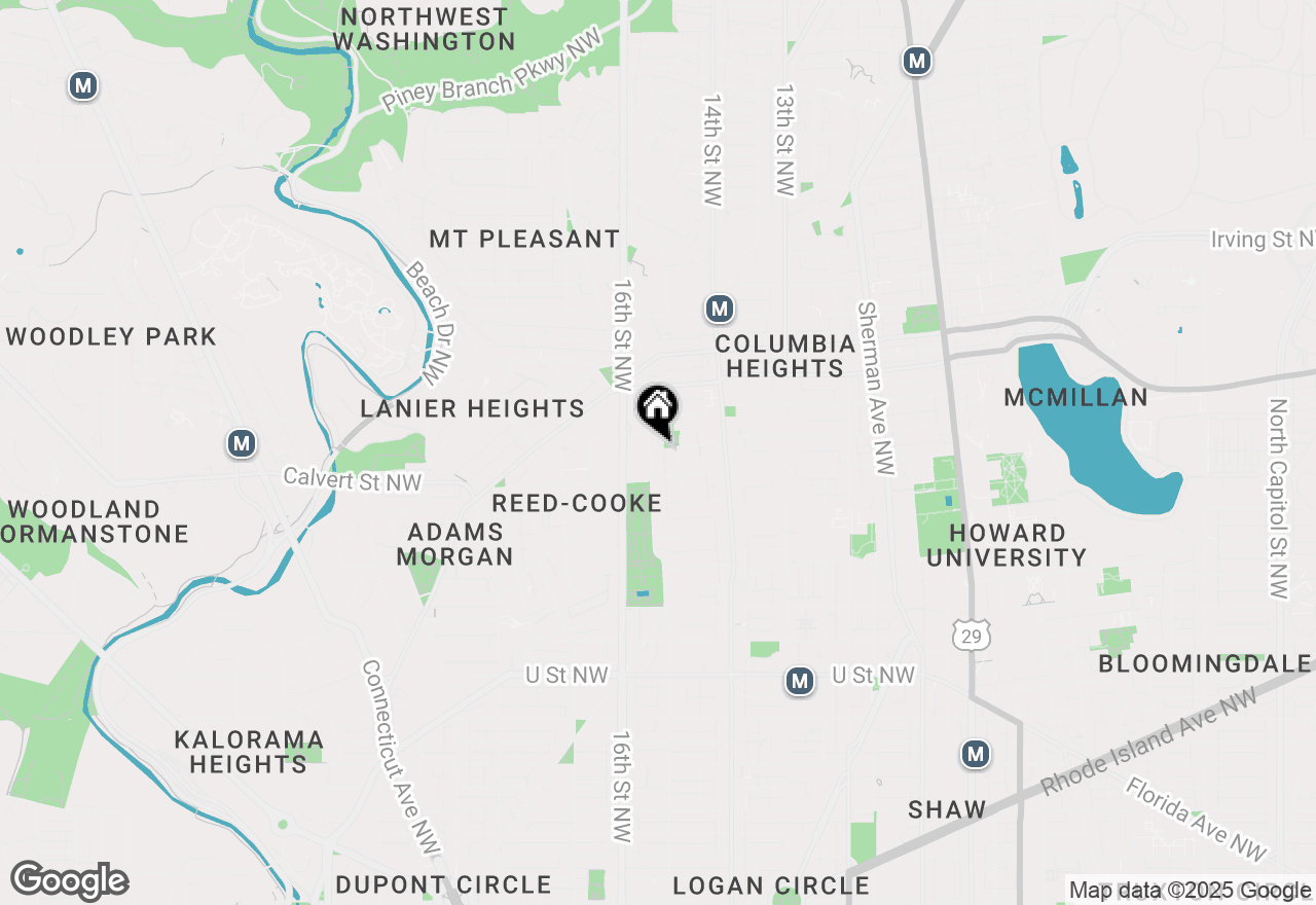 Map of 2639 15th Street Nw #205, Washington, DC 20009