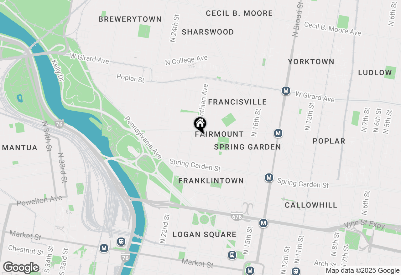 Map of 2021 Wallace Street, Philadelphia, PA 19130