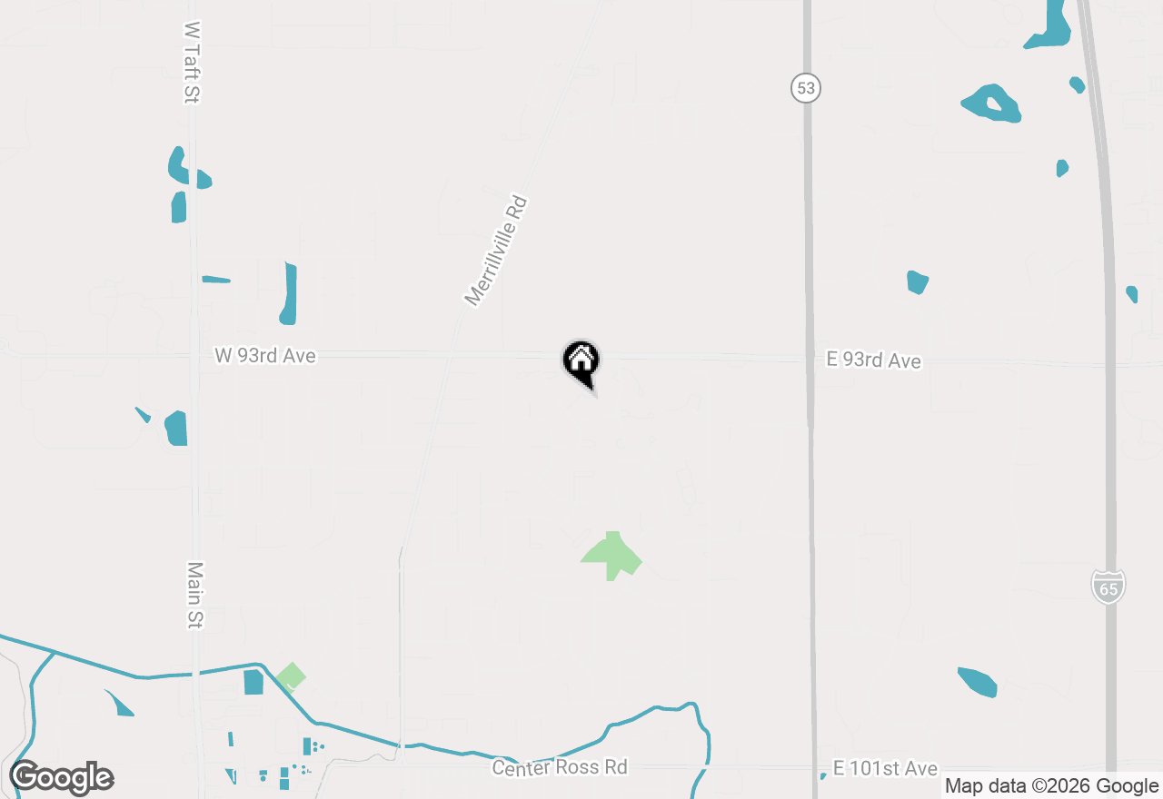 Map of 1362 W 94th Court, Crown Point, IN 46307