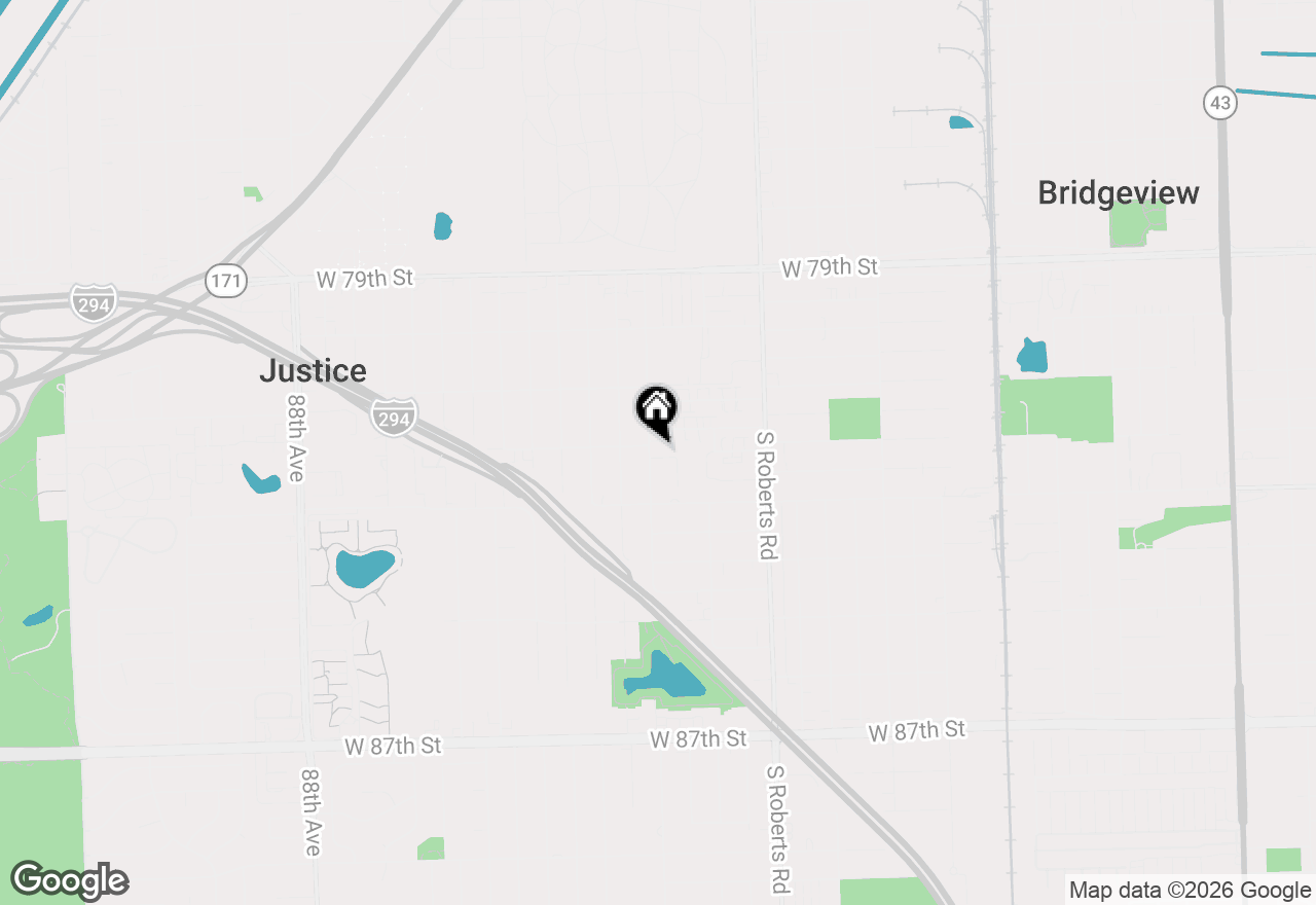 Map of 8207 S 82nd Avenue, Justice, IL 60458