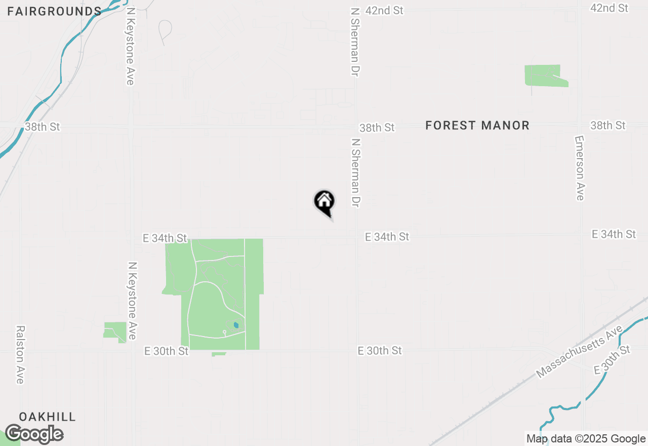 Map of 3425 N Gale Street, Indianapolis, IN 46218