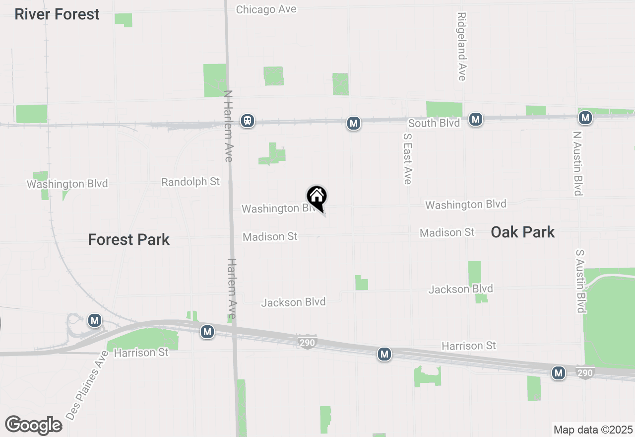 Map of 417 S Kenilworth Avenue #8, Oak Park, IL 60302