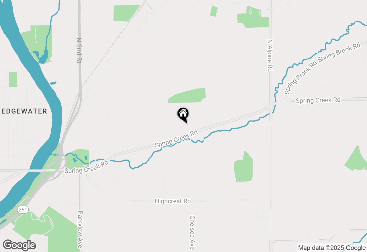 Map of 2406 East Lane, Rockford, IL 61107