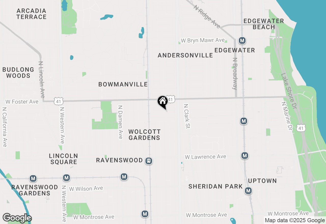 Map of 1700 W Carmen Avenue #2E, Chicago, IL 60640