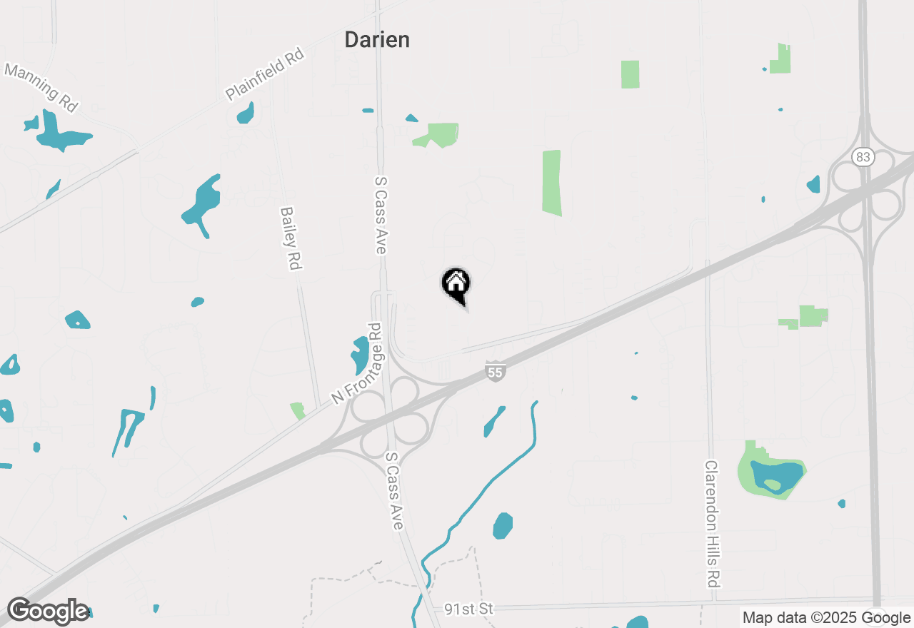 Map of 8408 Dawn Lane, Darien, IL 60561