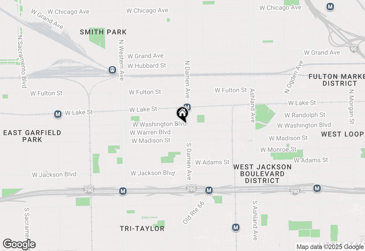 Map of 2021 W Washington Boulevard #1W, Chicago, IL 60612