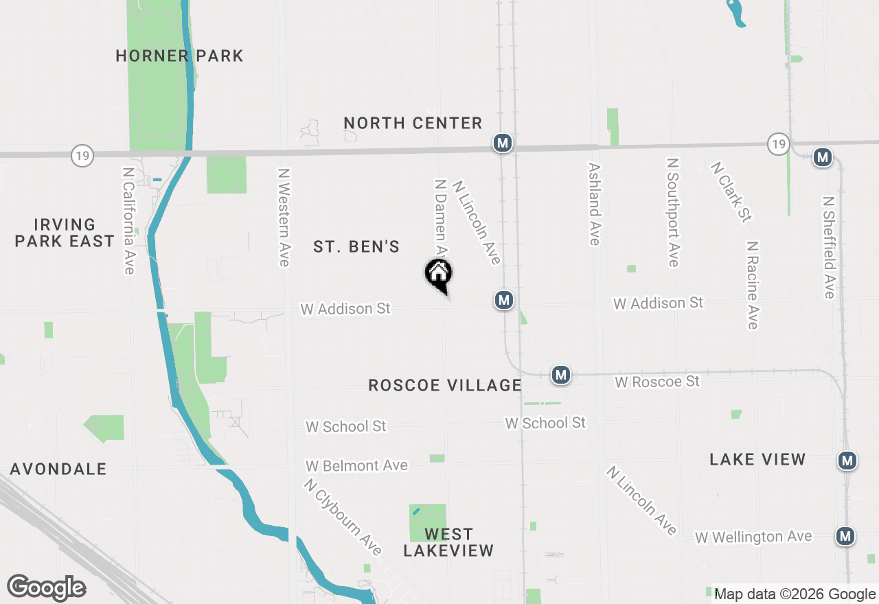 Map of 2004 W Addison Street #3E, Chicago, IL 60618