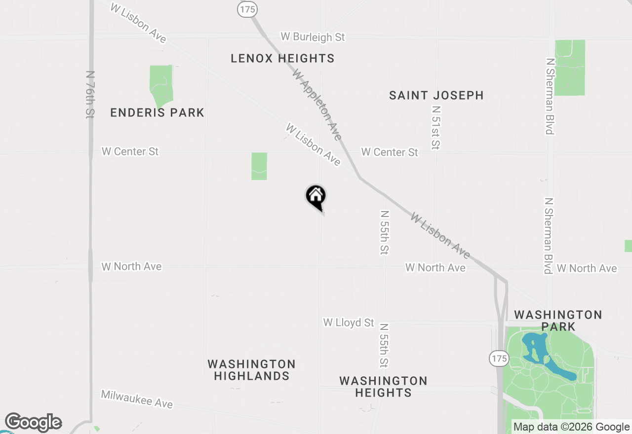 Map of 2461 N 60th St, Wauwatosa, WI 53210