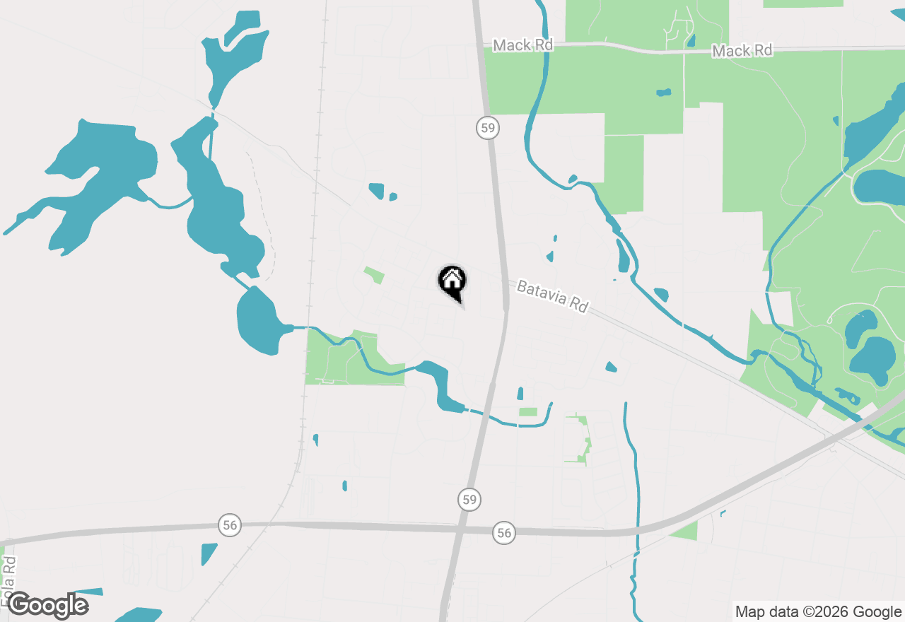 Map of 2S620 Hampton Drive, Warrenville, IL 60555