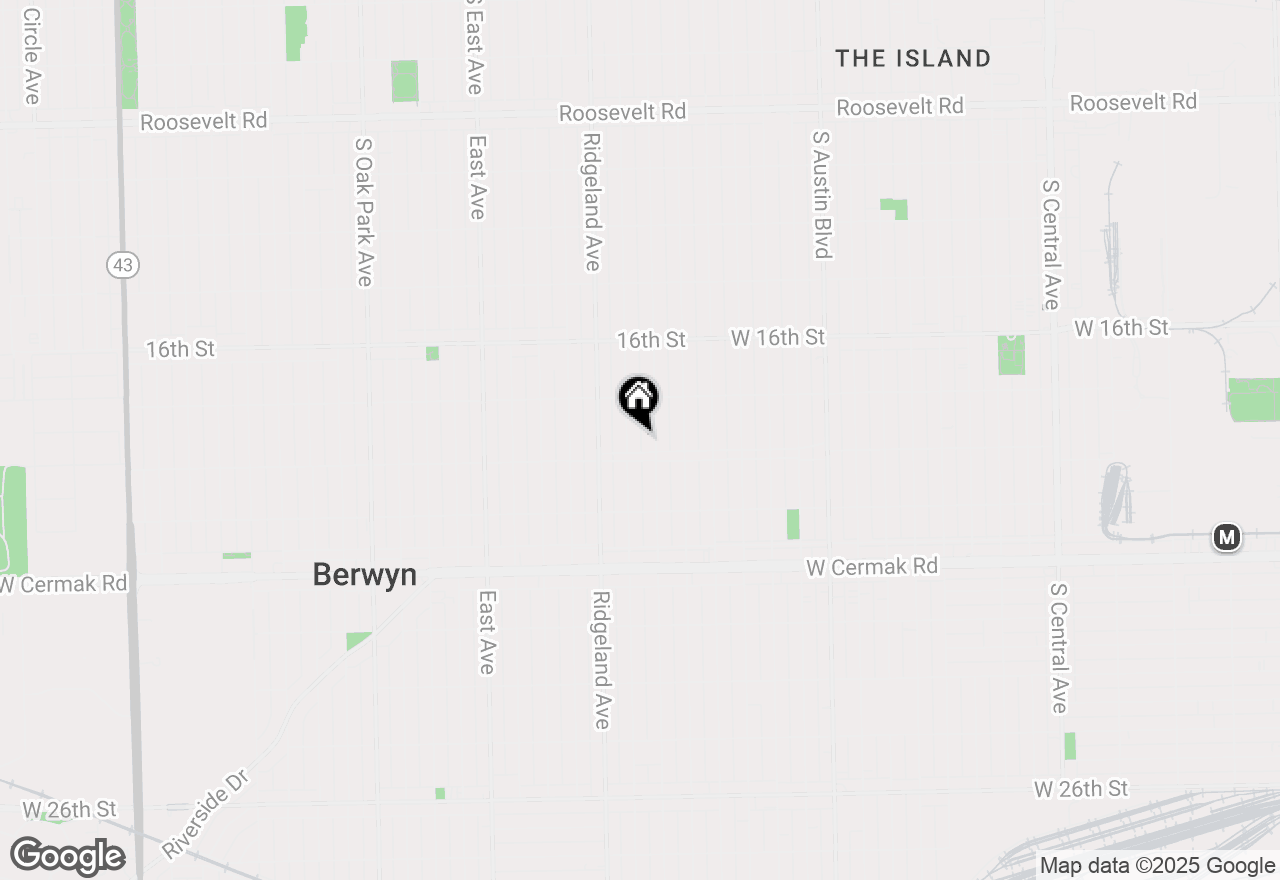 Map of 1833 Cuyler Avenue, Berwyn, IL 60402