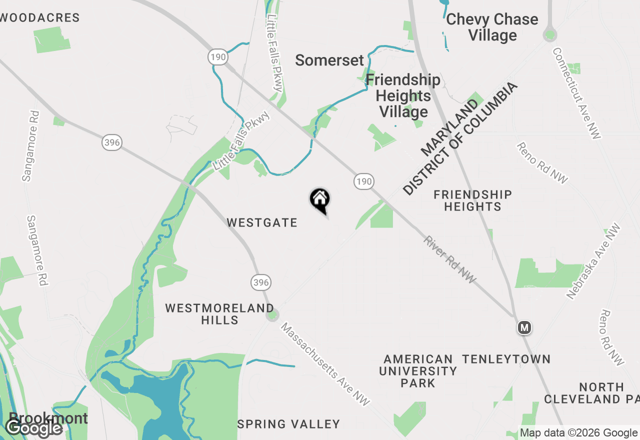 Map of 4917 Bayard Blvd Boulevard, Bethesda, MD 20816