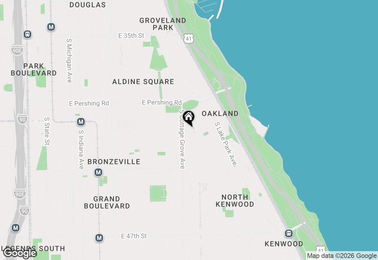 Map of 4014 S Drexel Boulevard #4F, Chicago, IL 60638