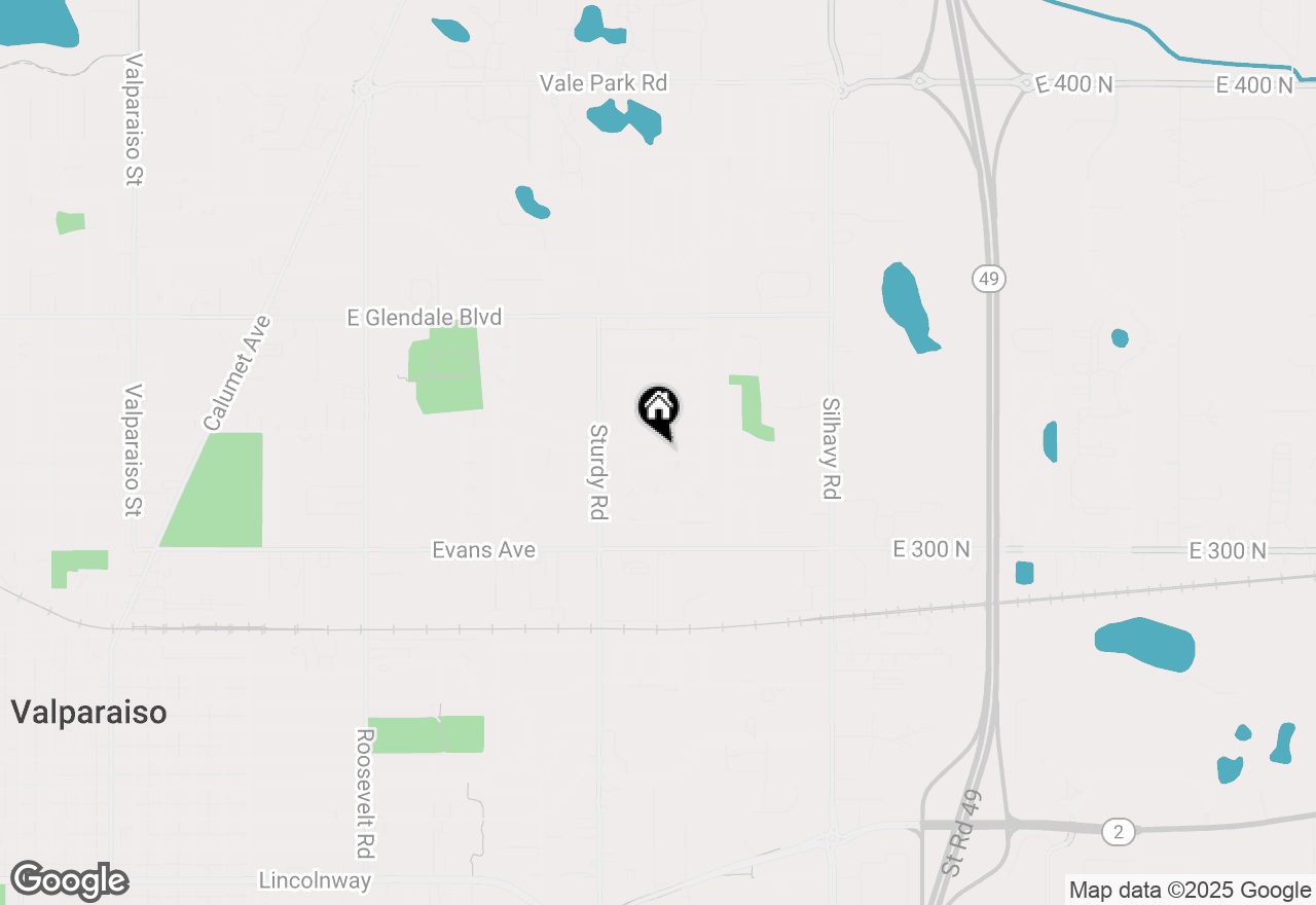 Map of 2201 Shallowford Drive, Valparaiso, IN 46383