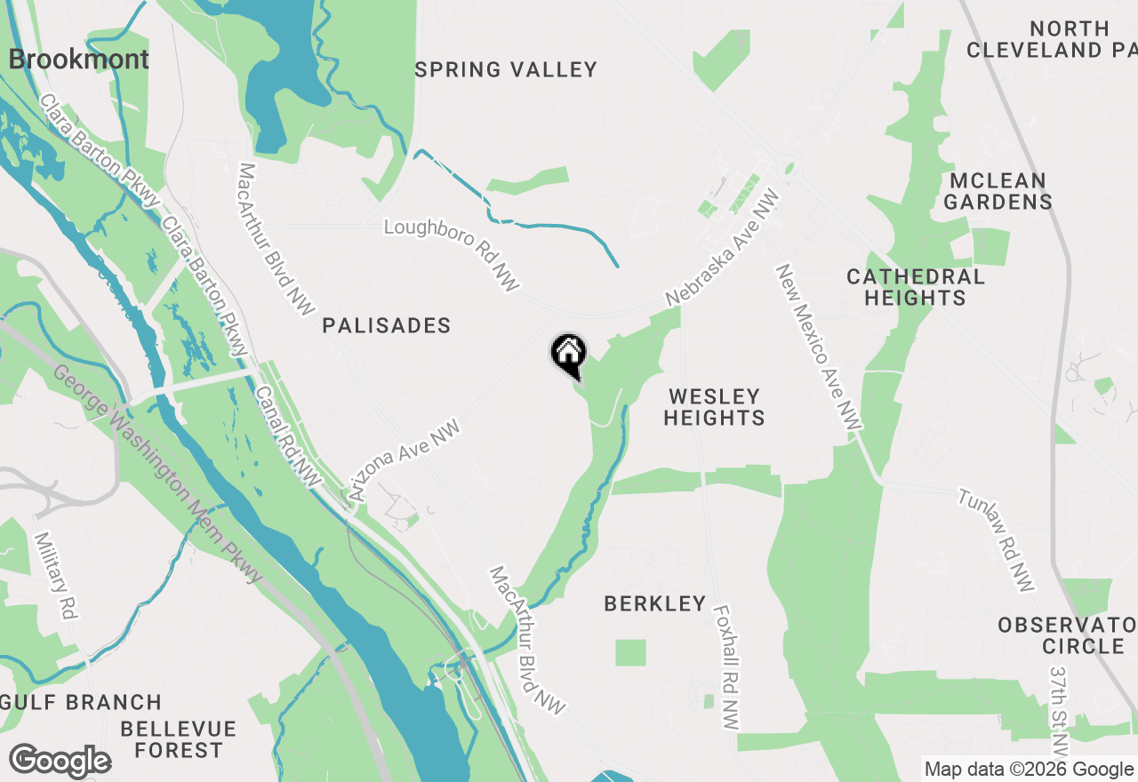 Map of 2950 Chain Bridge Road Nw, Washington, DC 20016