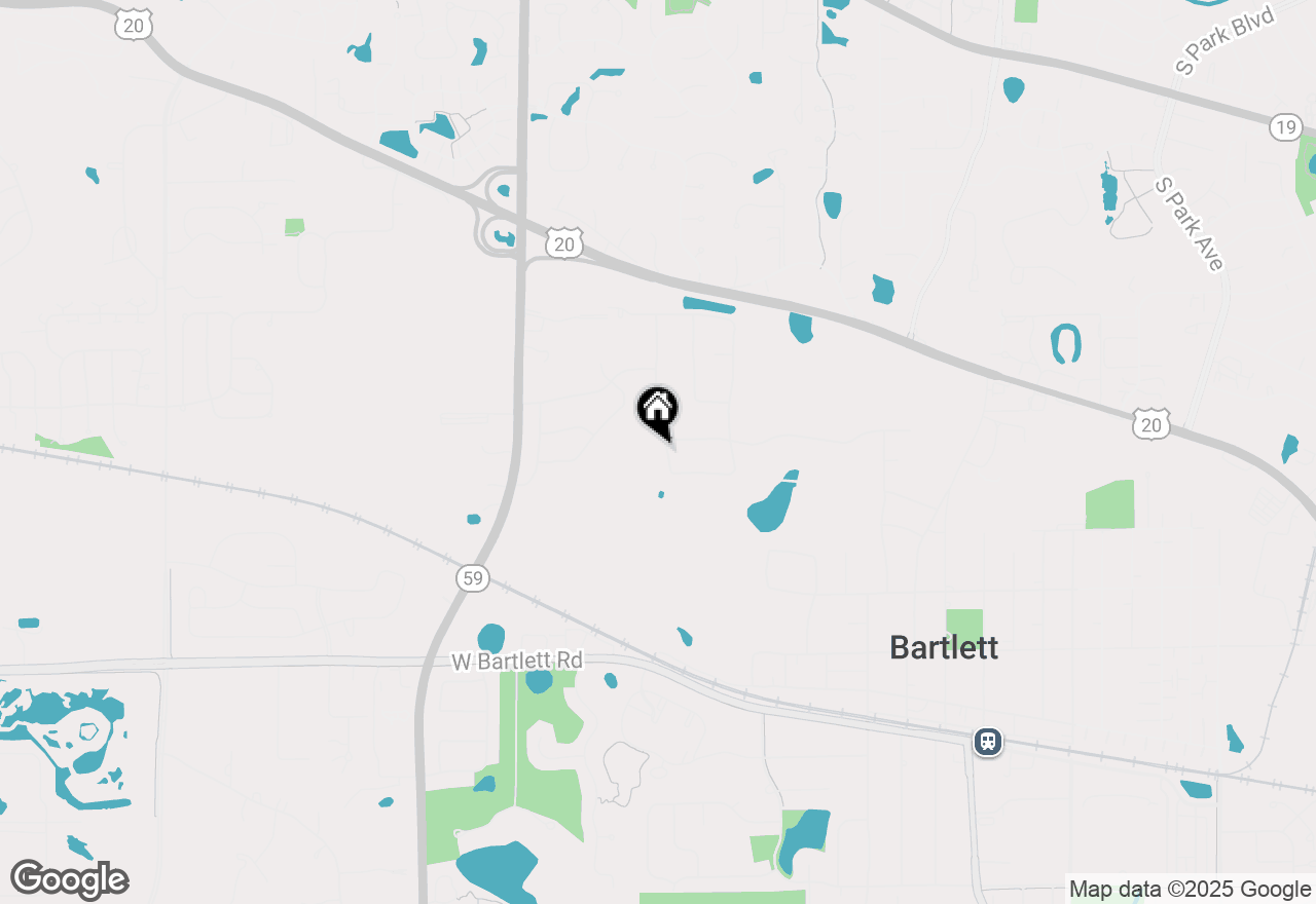Map of (Address confidential), Bartlett, Illinois 60103