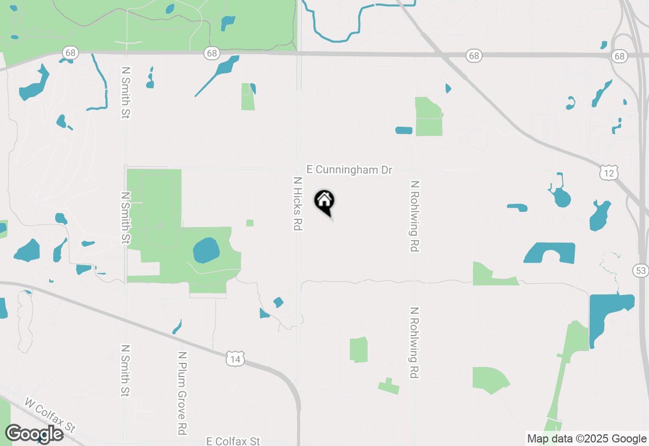 Map of 961 N Arrowhead Drive, Palatine, IL 60074