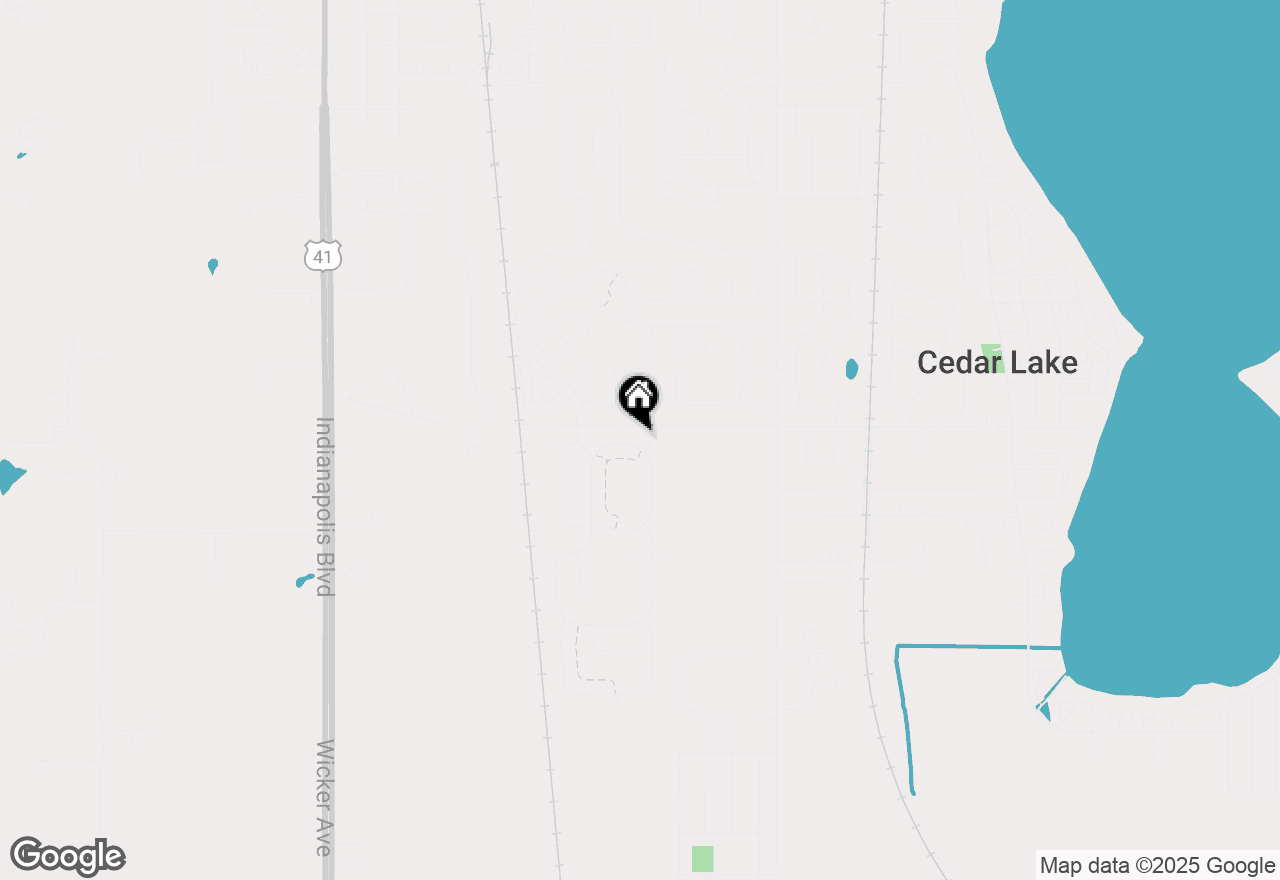 Map of 9992 W 141st Lane, Cedar Lake, IN 46303