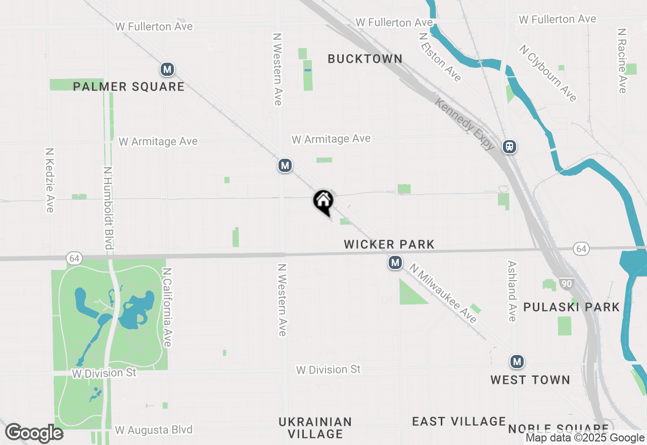 Map of 2225 W Wabansia Avenue #202, Chicago, IL 60647