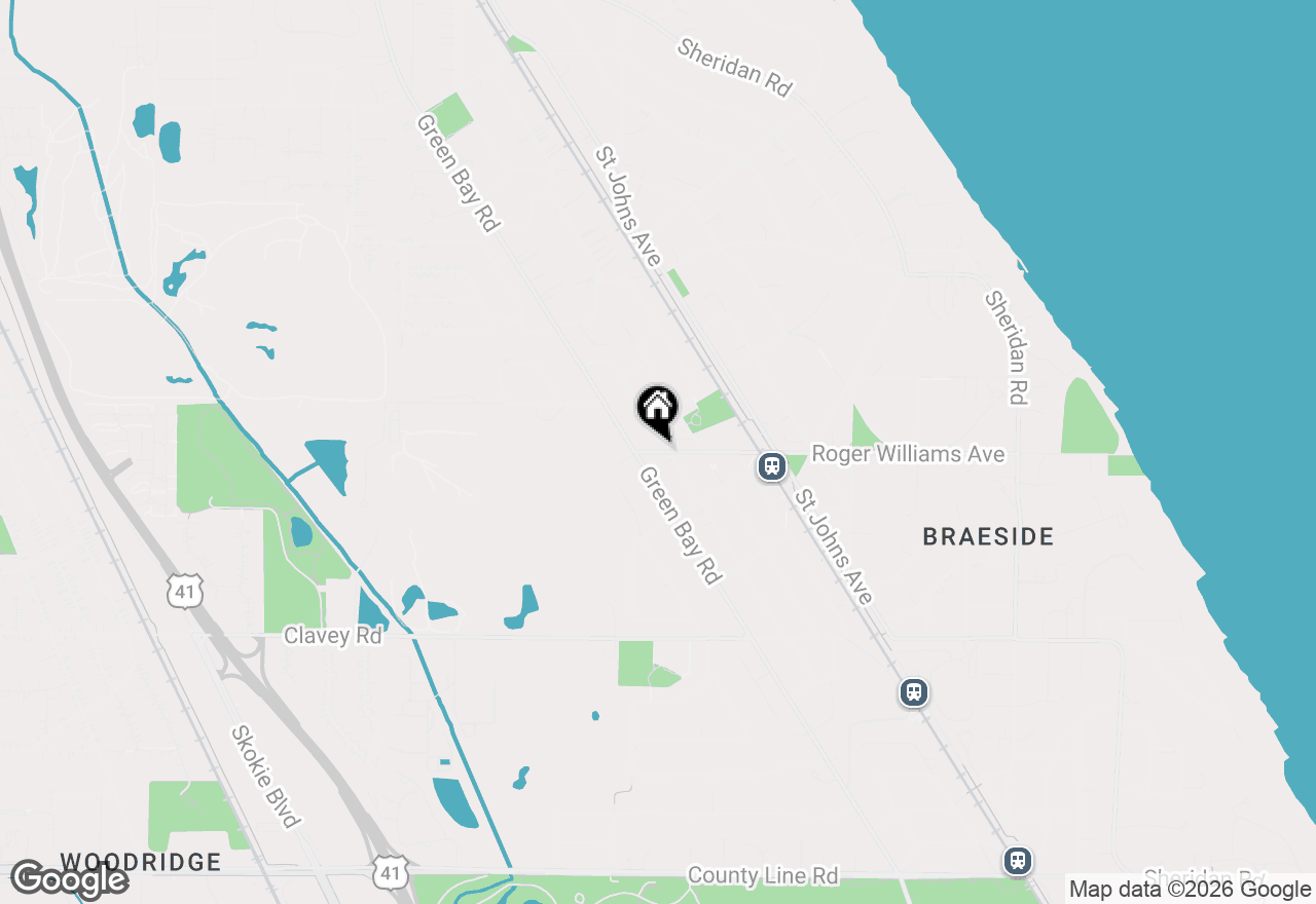 Map of 677 Roger Williams Avenue #677, Highland Park, IL 60035