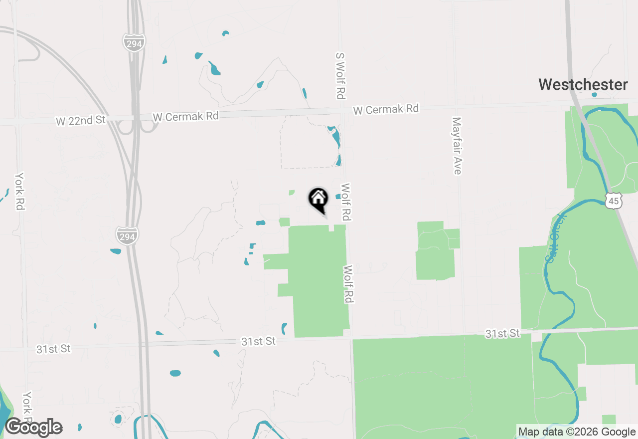 Map of 11256 W Alexandria Lane, Westchester, IL 60154