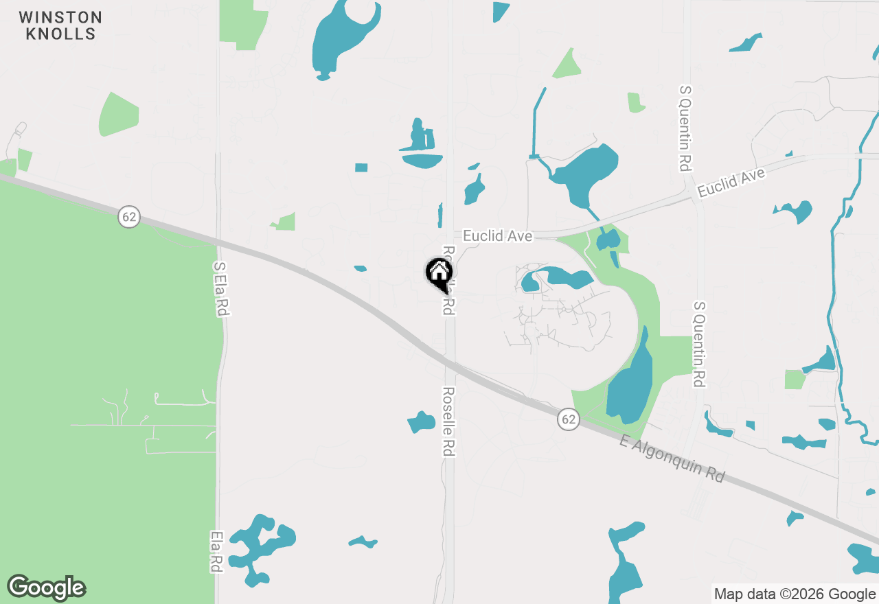 Map of 1407 W Rue Paris Place, Inverness, IL 60067