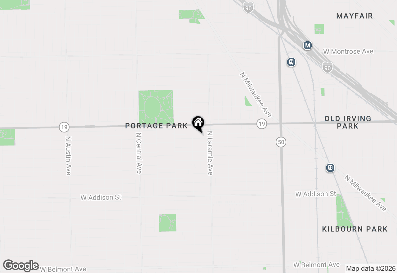 Map of 5241 W Dakin Street, Chicago, IL 60641