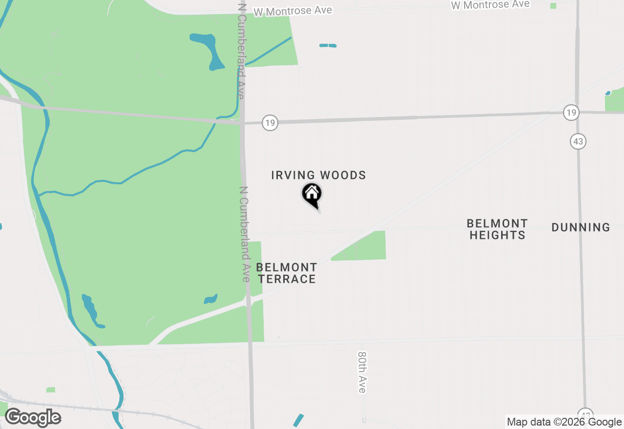 Map of 3636 N Paris Avenue, Chicago, IL 60634