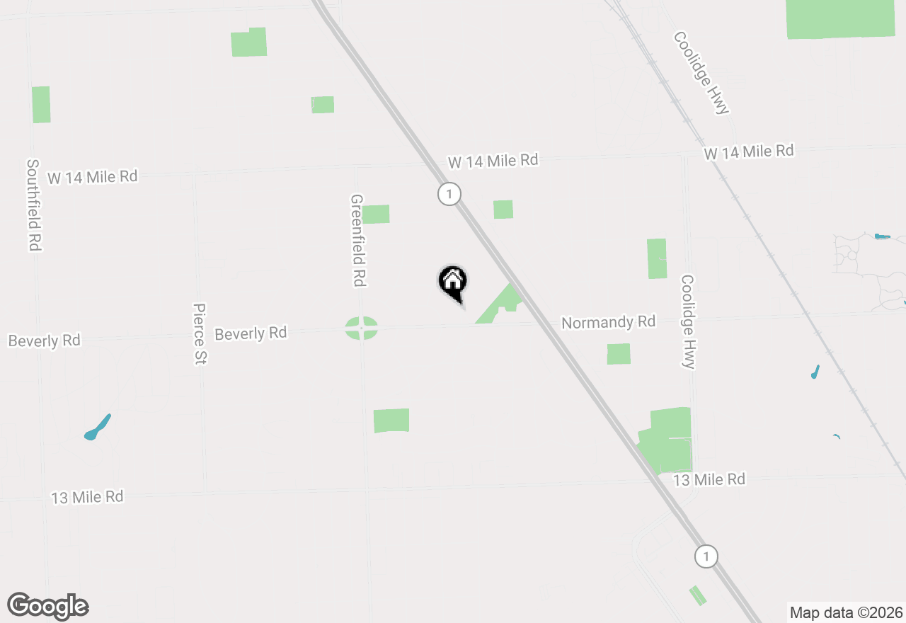 Map of 4121 Seminole Drive, Royal Oak, MI 48073