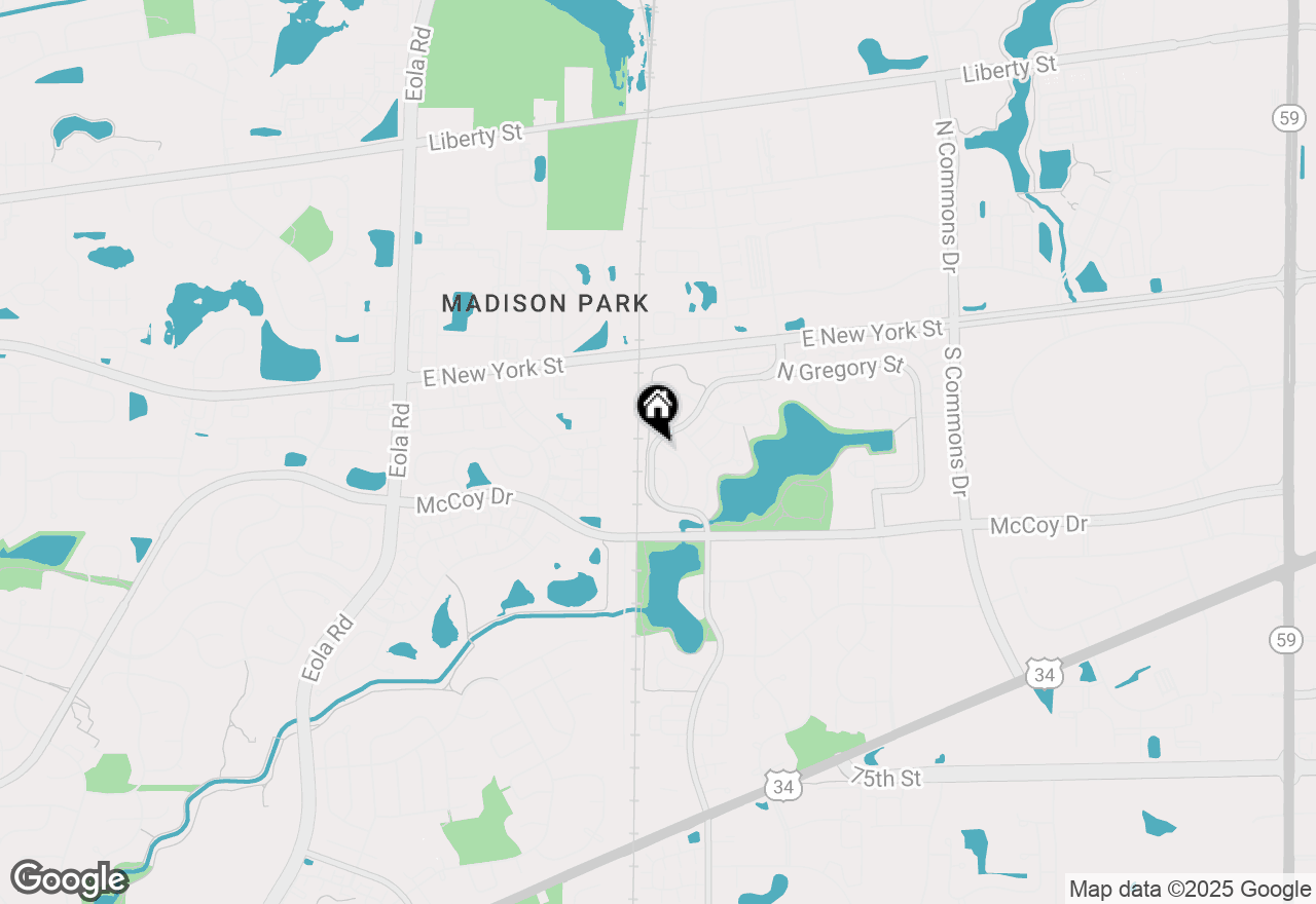 Map of 278 Half Moon Circle, Aurora, IL 60504