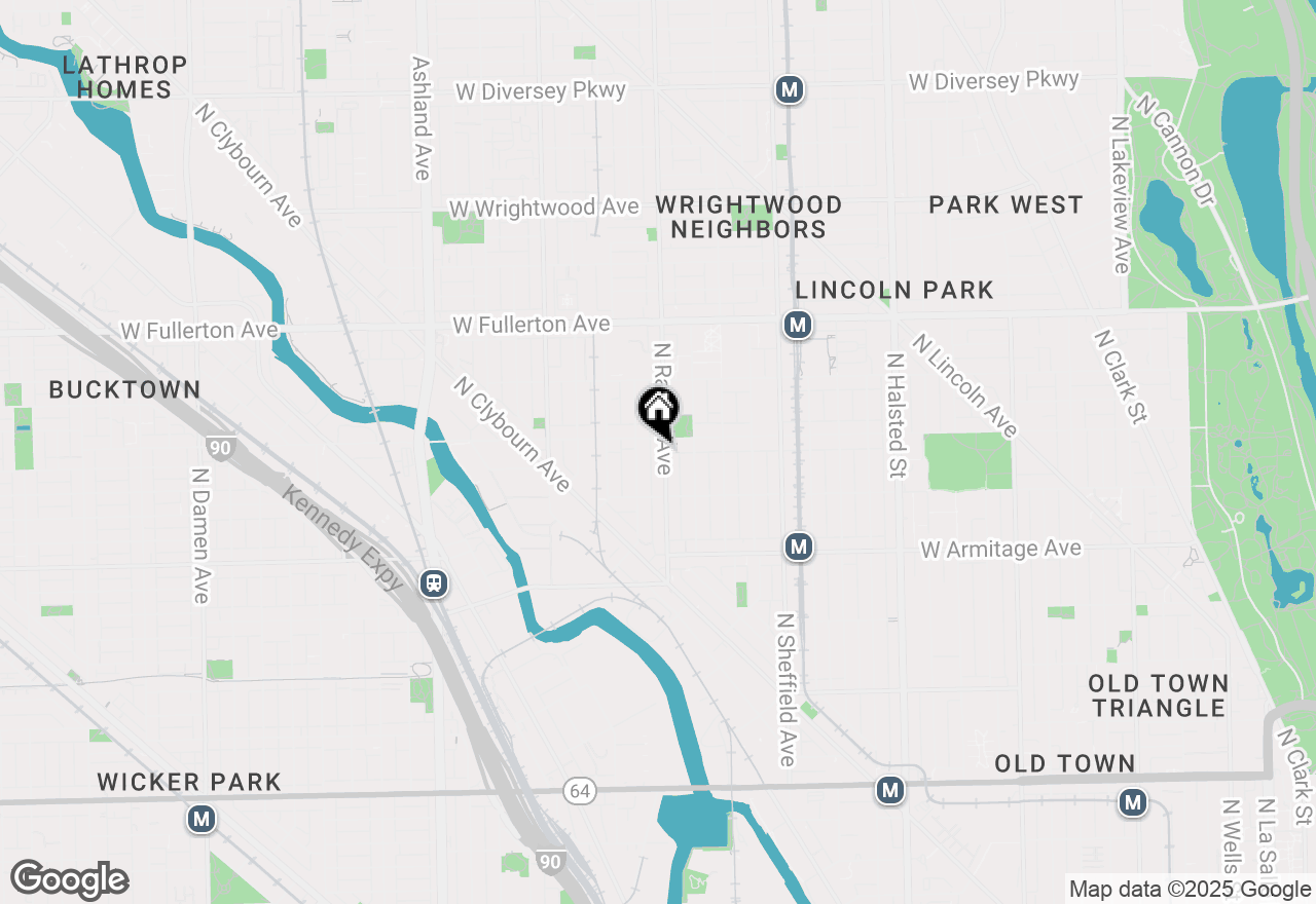 Map of 2146 N Racine Avenue #1, Chicago, IL 60614