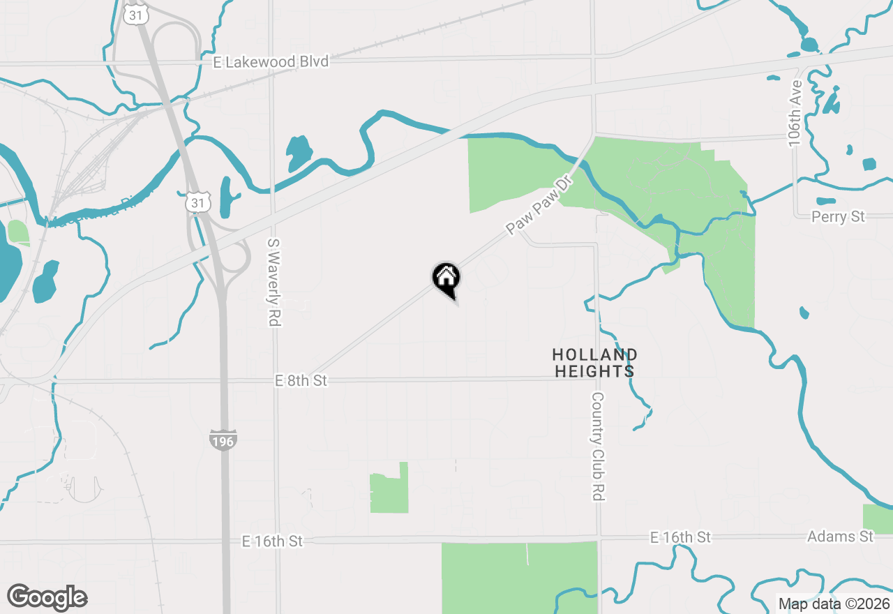 Map of 99 Glendale Avenue, Holland, MI 49423