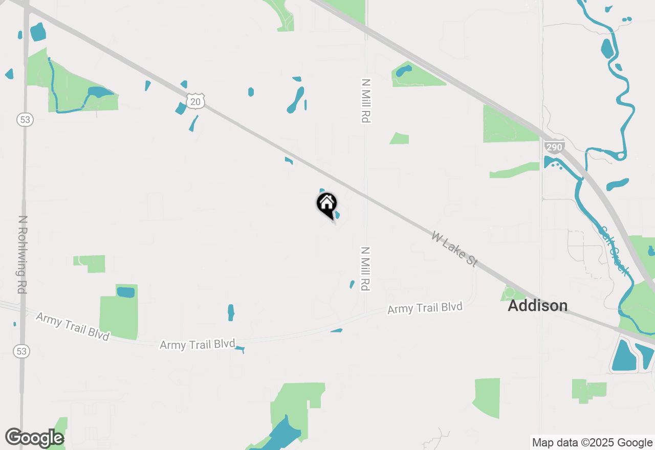 Map of 710 N Briar Hill Lane #6, Addison, IL 60101